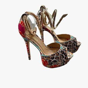Shoe Dazzle Snake Stilettos:  Size 9.5